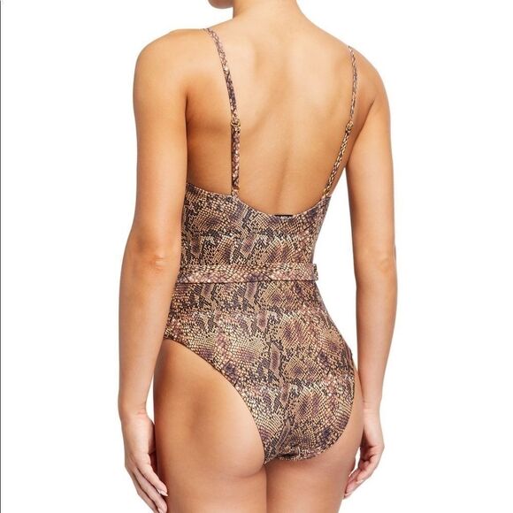 WeWoreWhat Danielle One Piece in Python - Picture 2 of 2